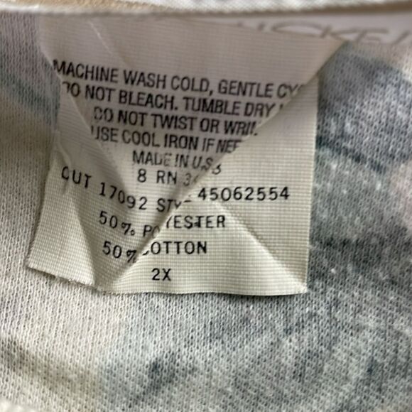 SEASON TICKET Vintage Cottagecore Floral Lightweight Sweatshirt Top Size 2X - Picture 5 of 9